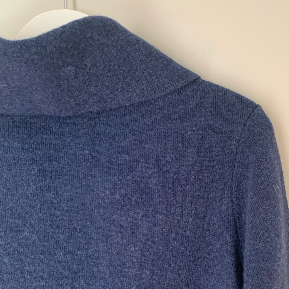 🌸HOST PICK🌸 CHIARAMENTE size L two-tone blue wool sweater - Picture 7 of 12